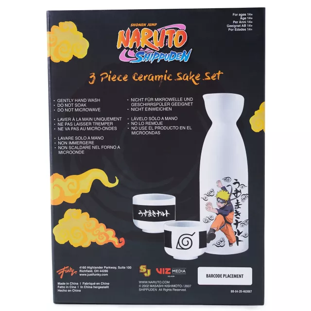 Naruto Three Piece Sake Set at Spencer's