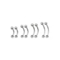 Multi-Pack Curved Barbells 4 Pair - 16 Gauge at Spencer's