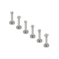 Multi-Pack CZ Labret Lip Rings 6 Pack - 16 Gauge at Spencer's
