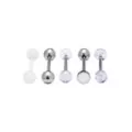 Multi-Pack Glow In The Dark Barbells 5 Pack - 14 Gauge at Spencer's