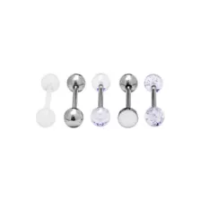 Multi-Pack Glow In The Dark Barbells 5 Pack - 14 Gauge at Spencer's