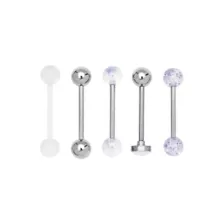 Multi-Pack Glow In The Dark Barbells 5 Pack - 14 Gauge at Spencer's