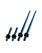 Multi-Pack Black and Blue Tapers and Plugs - 2 Pair