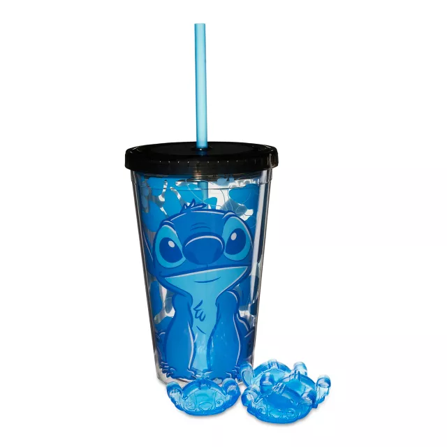Aloha Stitch Cold Cup with Straw and Cubes 16 oz. - Disney at Spencer's