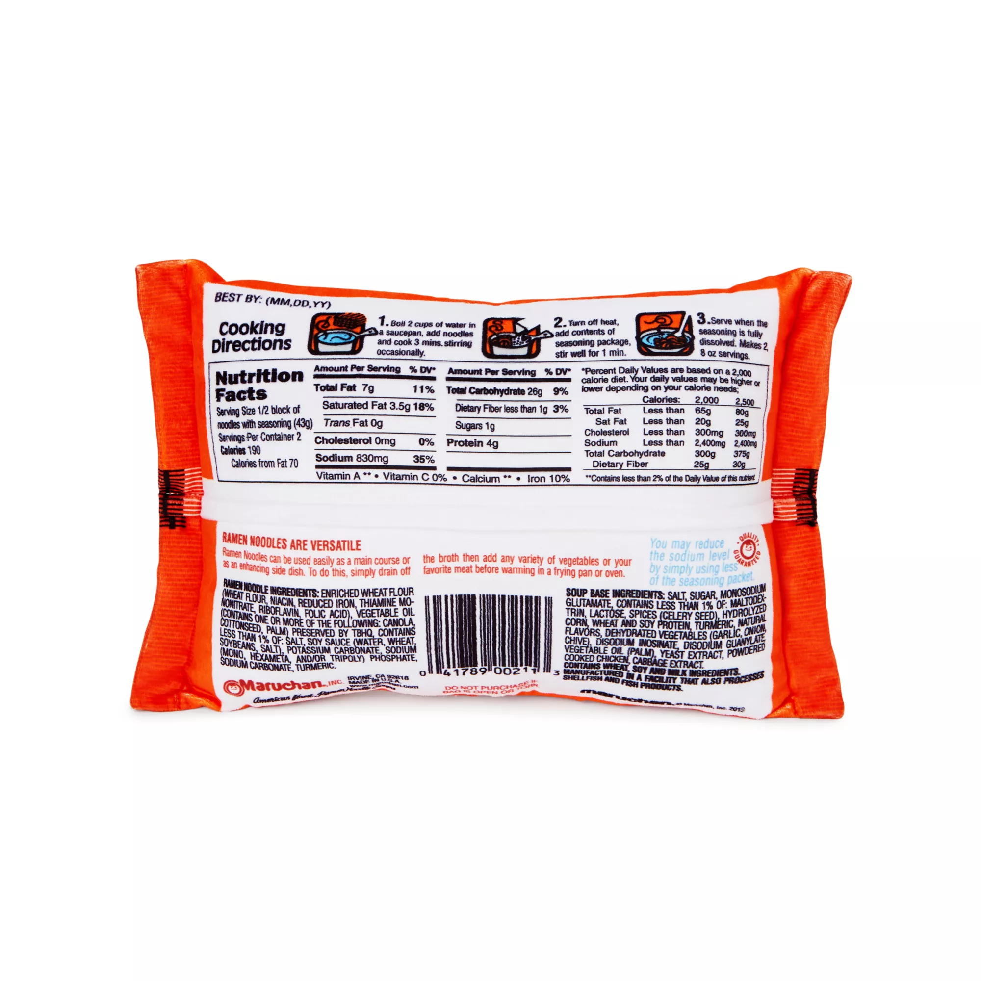 Maruchan Ramen Pillow at Spencer's