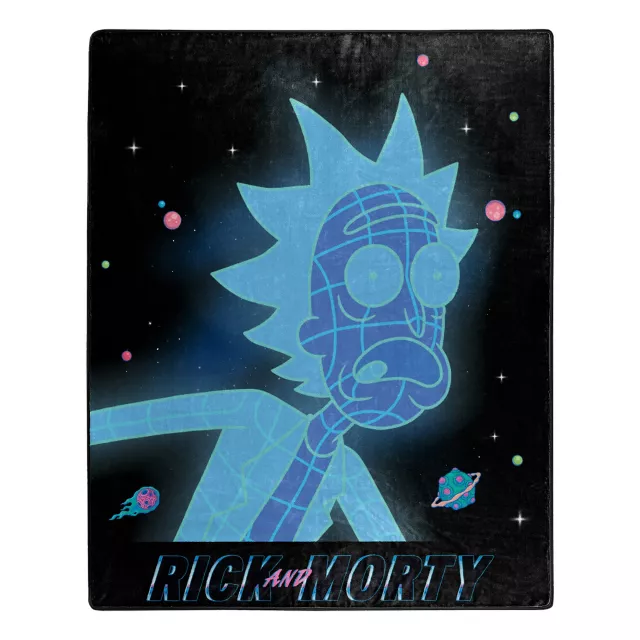 Rick shops And Morty Fleece Blanket