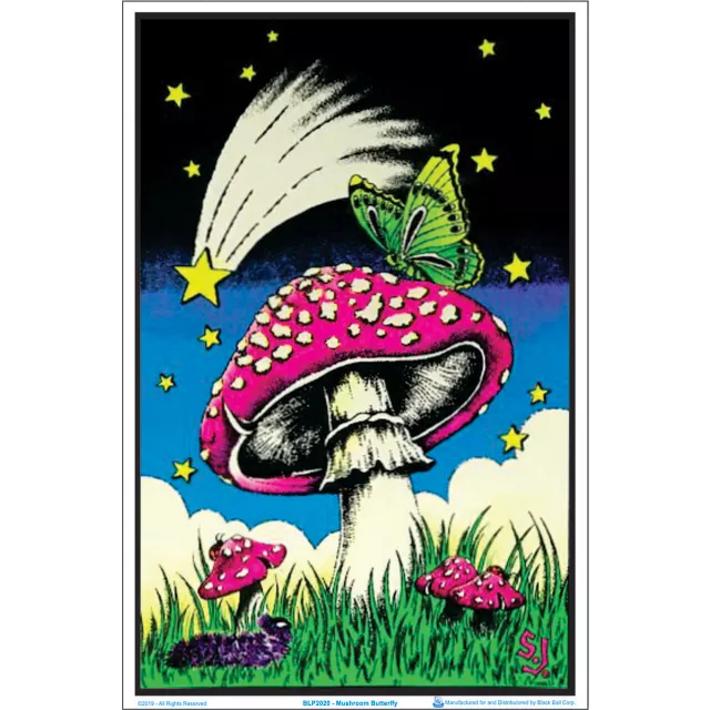 Butterfly Mushroom Poster at Spencer's