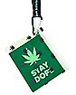 Stay Dope Leaf Lanyard with Pouch