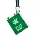 Stay Dope Leaf Lanyard with Pouch at Spencer's