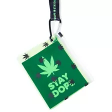 Stay Dope Leaf Lanyard with Pouch at Spencer's