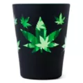 Black and Green Leaf Shot Glass - 1.5 oz. at Spencer's