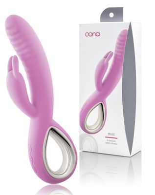 Thrill Multi-Function Rechargeable Waterproof Rabbit Vibrator 8.75 Inch - Oona photo