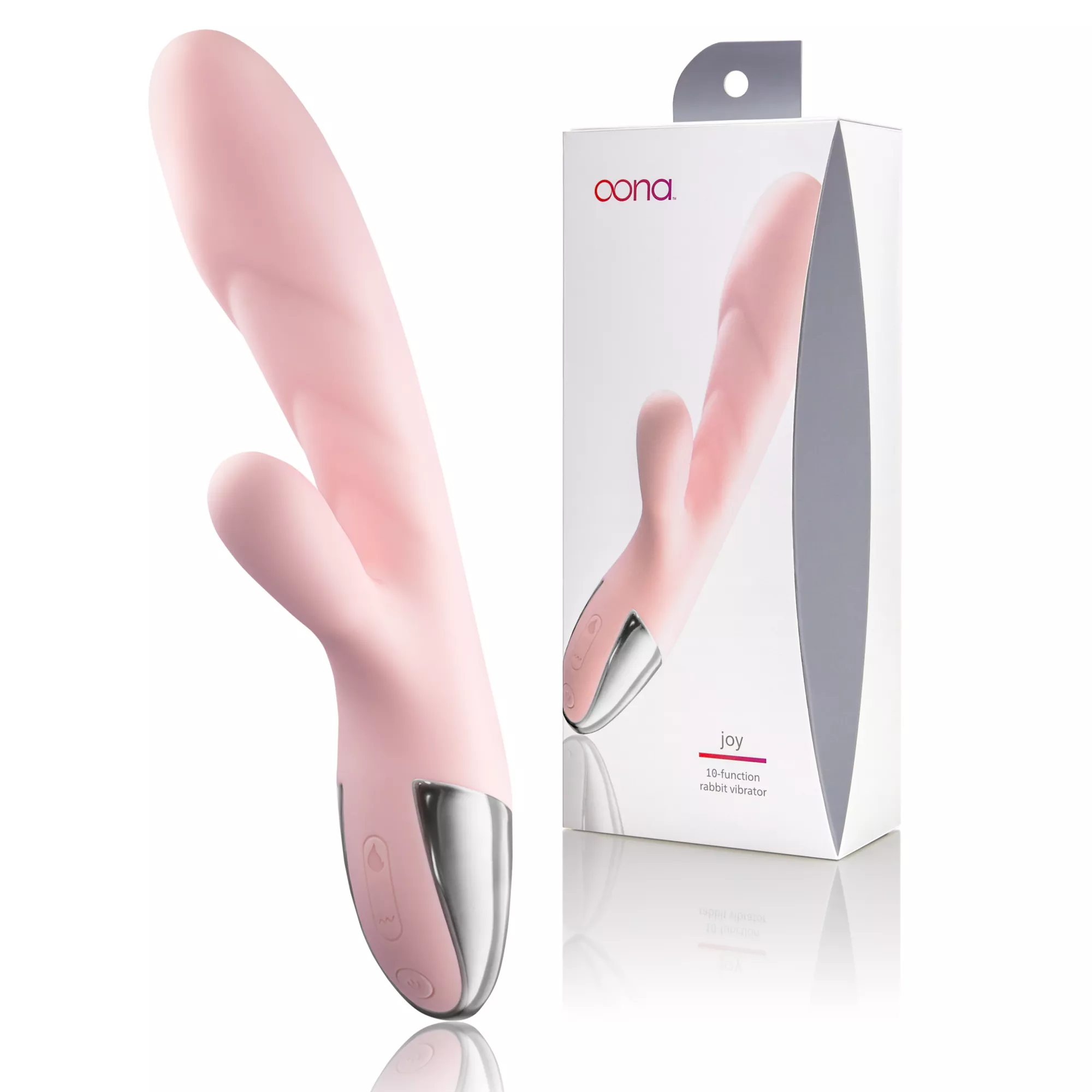 Joy Heated Rechargeable Waterproof Rabbit Vibrator 8 Inch - Oona at Spencer's