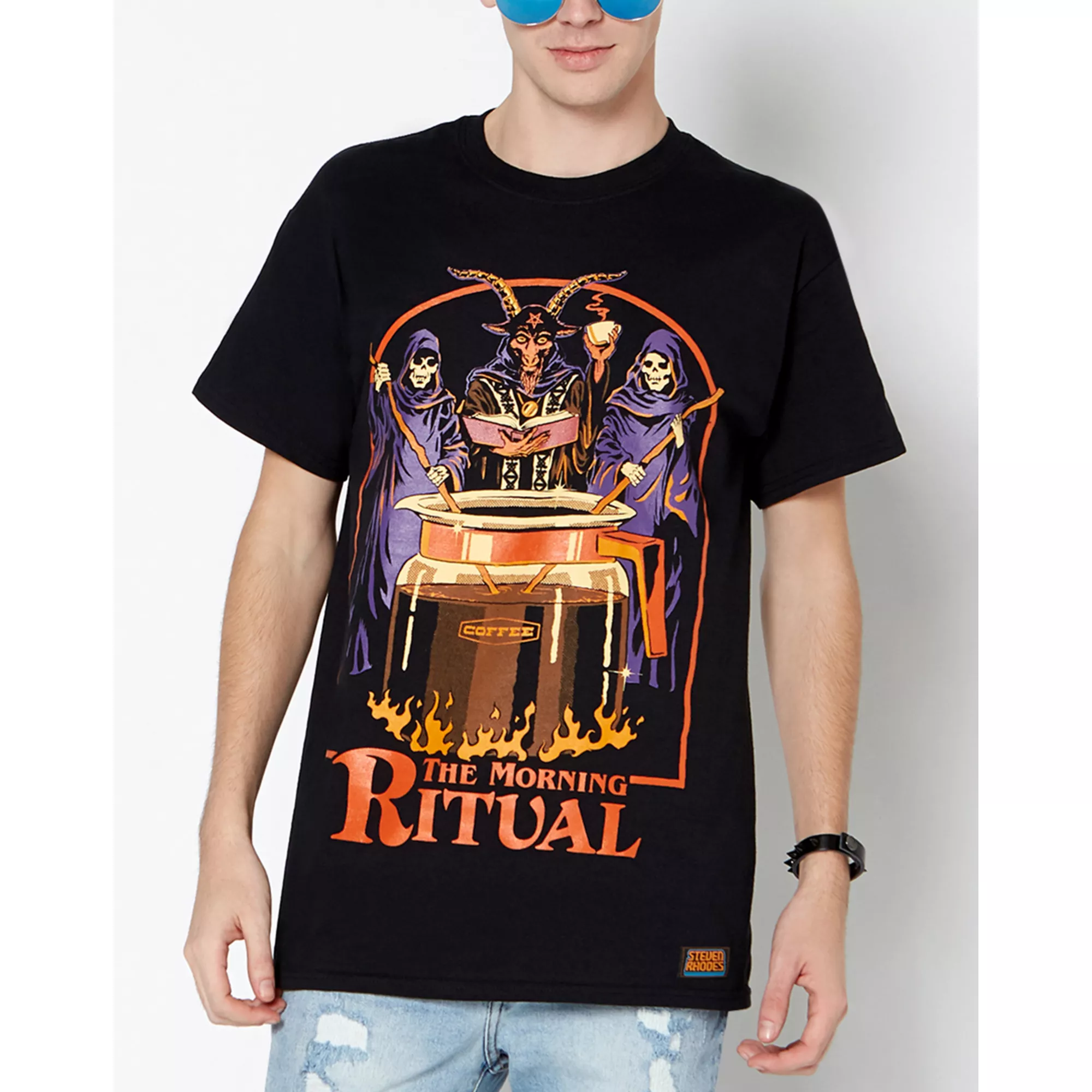 The Morning Ritual T Shirt - Steven Rhodes at Spencer's