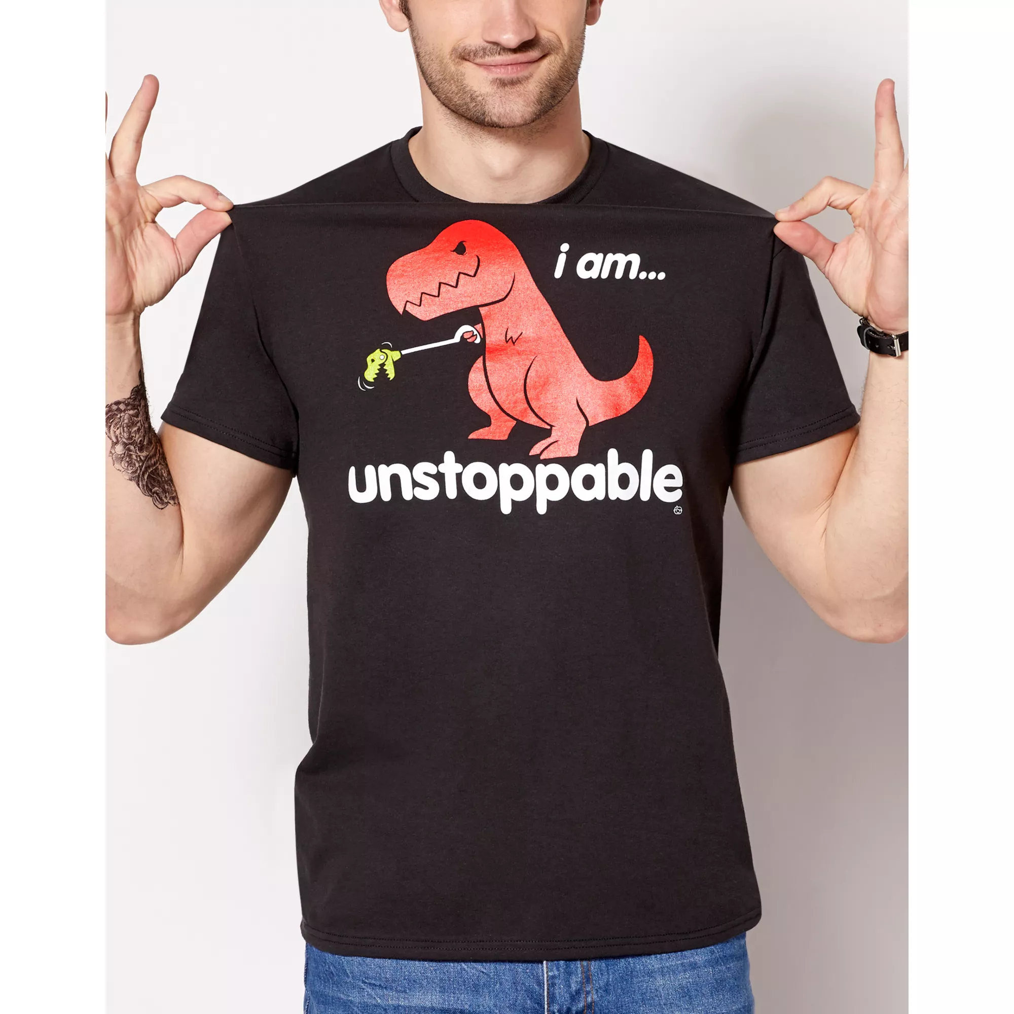 Dinosaur I Am Unstoppable T Shirt at Spencer's