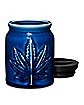 Blue Leaf Stash Jar