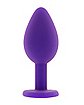 Purple Heart Gem Butt Plug – 3 Inch