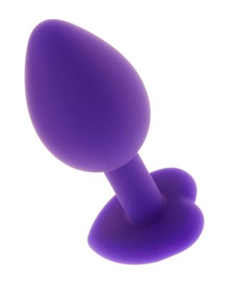 Purple Heart Gem Butt Plug – 3 Inch