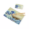 Wave Sushi Tray Set with Chopsticks at Spencer's