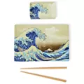 Wave Sushi Tray Set with Chopsticks at Spencer's