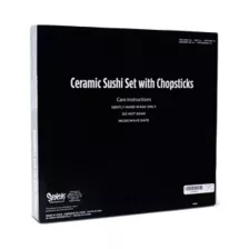 Wave Sushi Tray Set with Chopsticks at Spencer's