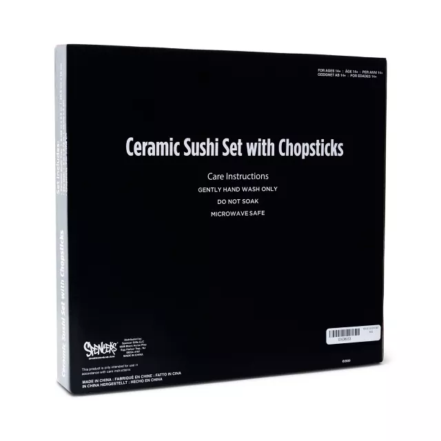 Wave Sushi Tray Set with Chopsticks at Spencer's