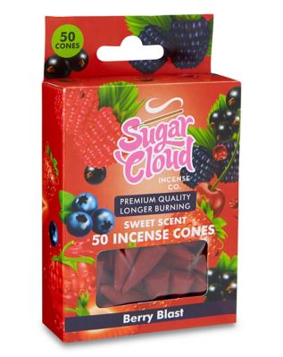 Sugar Cloud Berry Blast Incense Cones - 50 Pack