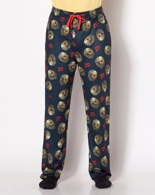 Jason Voorhees Mask Pajama Pants Friday the 13th