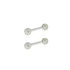 CZ Nipple Barbells - 14 Gauge at Spencer's
