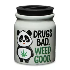 Drugs Bad Weed Good Stash Jar - 3 oz. at Spencer's