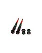 Multi-Pack Green Red Galaxy Tapers and Plugs - 2 Pair