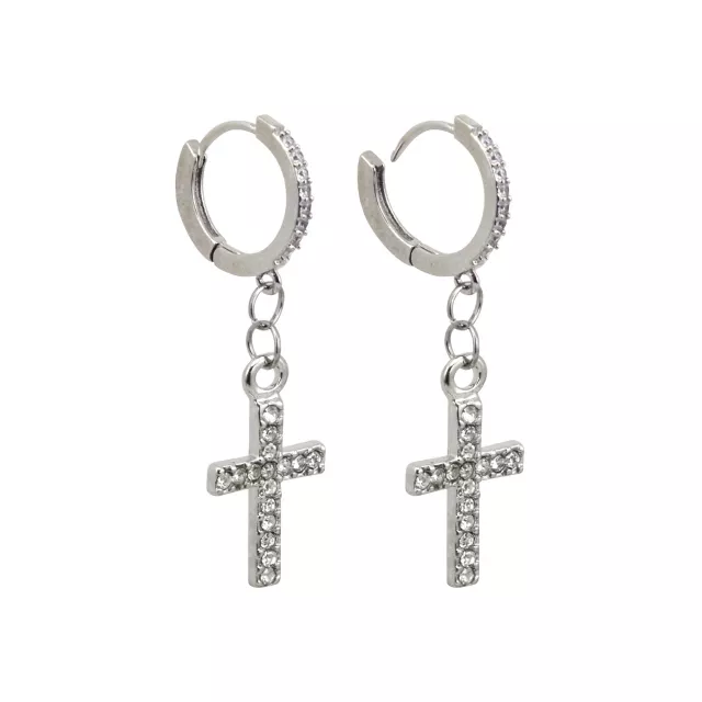 【SENTIMENTS】NO.474 KONT CROSS EARRING▲BABYMONSTER着用 my heterochromic baby