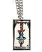 The Hanged Man Tarot Card Necklace