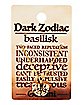 Goldtone Dark Zodiac Gemini Necklace
