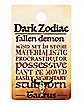 Goldtone Dark Zodiac Taurus Necklace