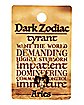 Goldtone Dark Zodiac Aries Necklace