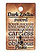 Goldtone Dark Zodiac Pisces Necklace