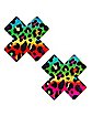 Tie Dye Cheetah Print X  Nipple Pasties