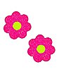 Pink Flower Glitter Nipple Pasties