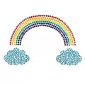 Rainbow Cloud Jewel Nipple Pasties at Spencer's
