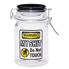 Do Not Touch My Shit Stash Jar - 8 oz. at Spencer's