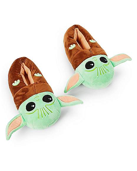 NWT Boy's Star Wars The Mandalorian Baby Yoda Slipper Shoe Pajama S M L Girl