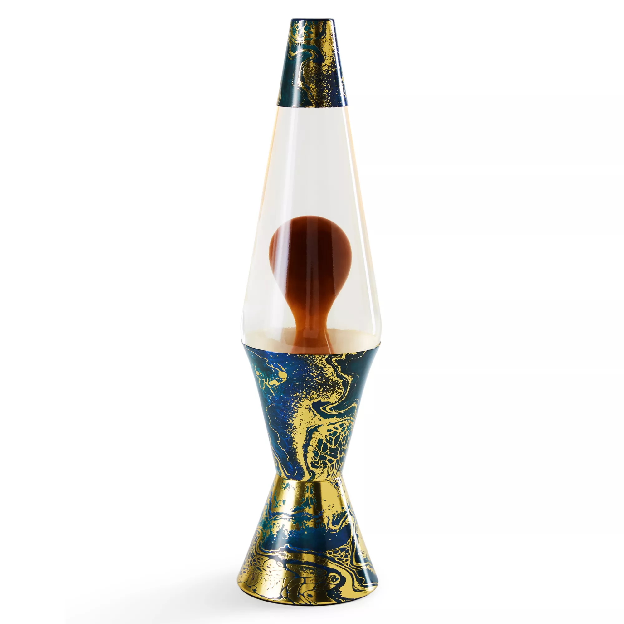 17 Inch Blue and Gold Lava Lamp at Spencer's