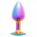Multicolor Gem Metal Butt Plug – 2.7 Inch at Spencer's
