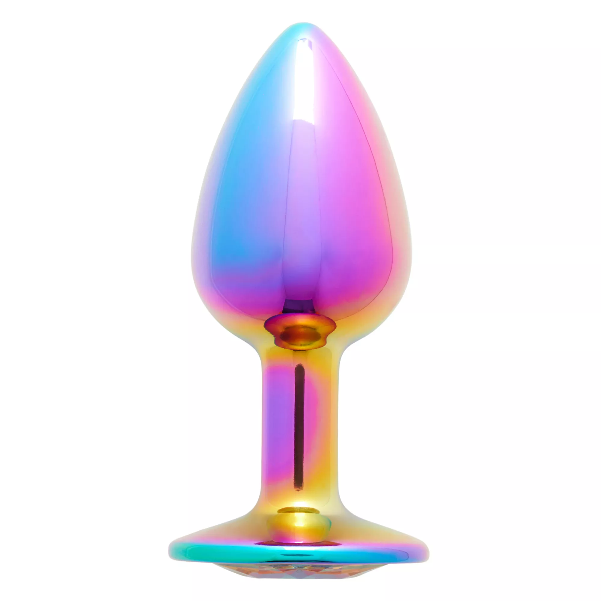 Multicolor Gem Metal Butt Plug – 2.7 Inch at Spencer's