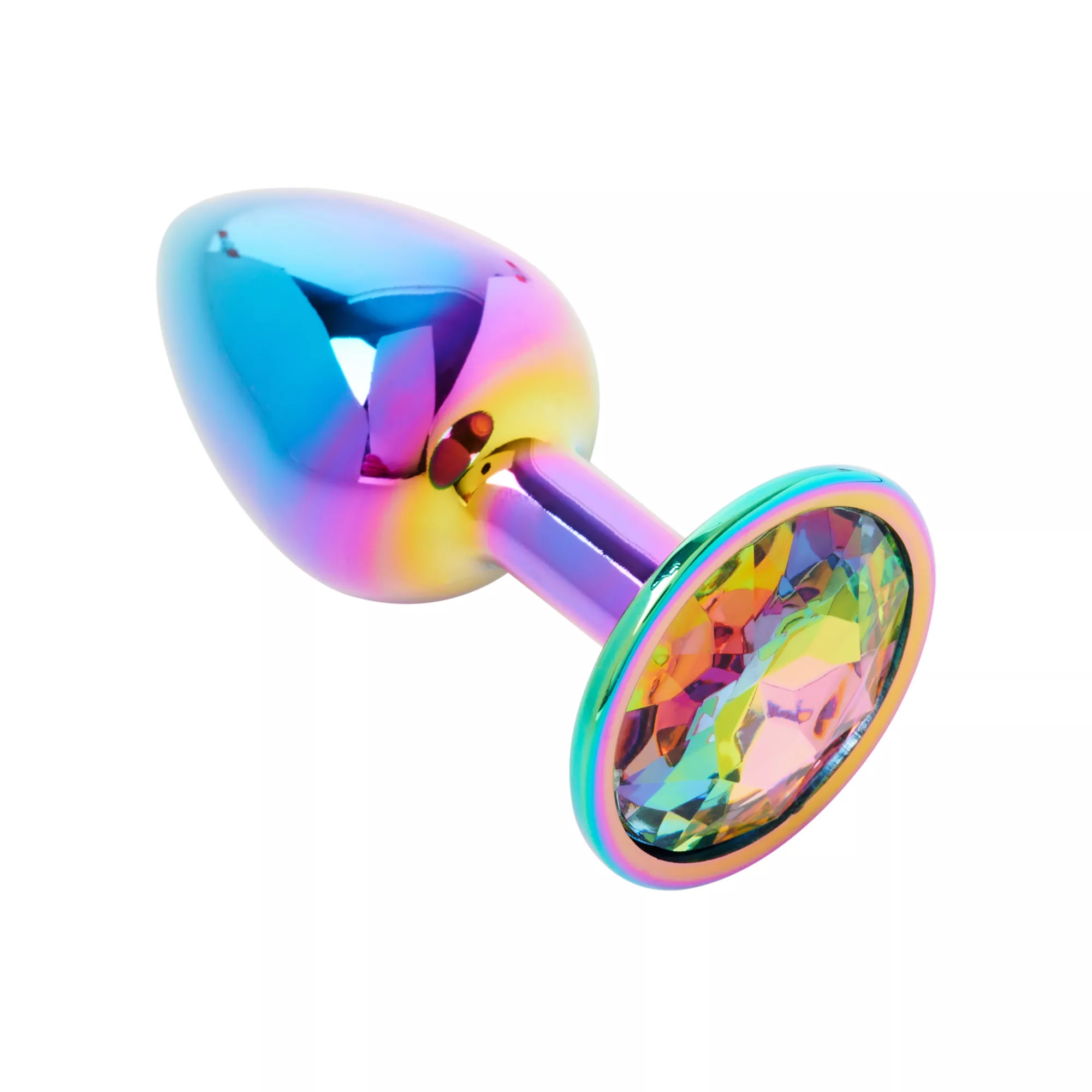 Multicolor Gem Metal Butt Plug – 2.7 Inch at Spencer's