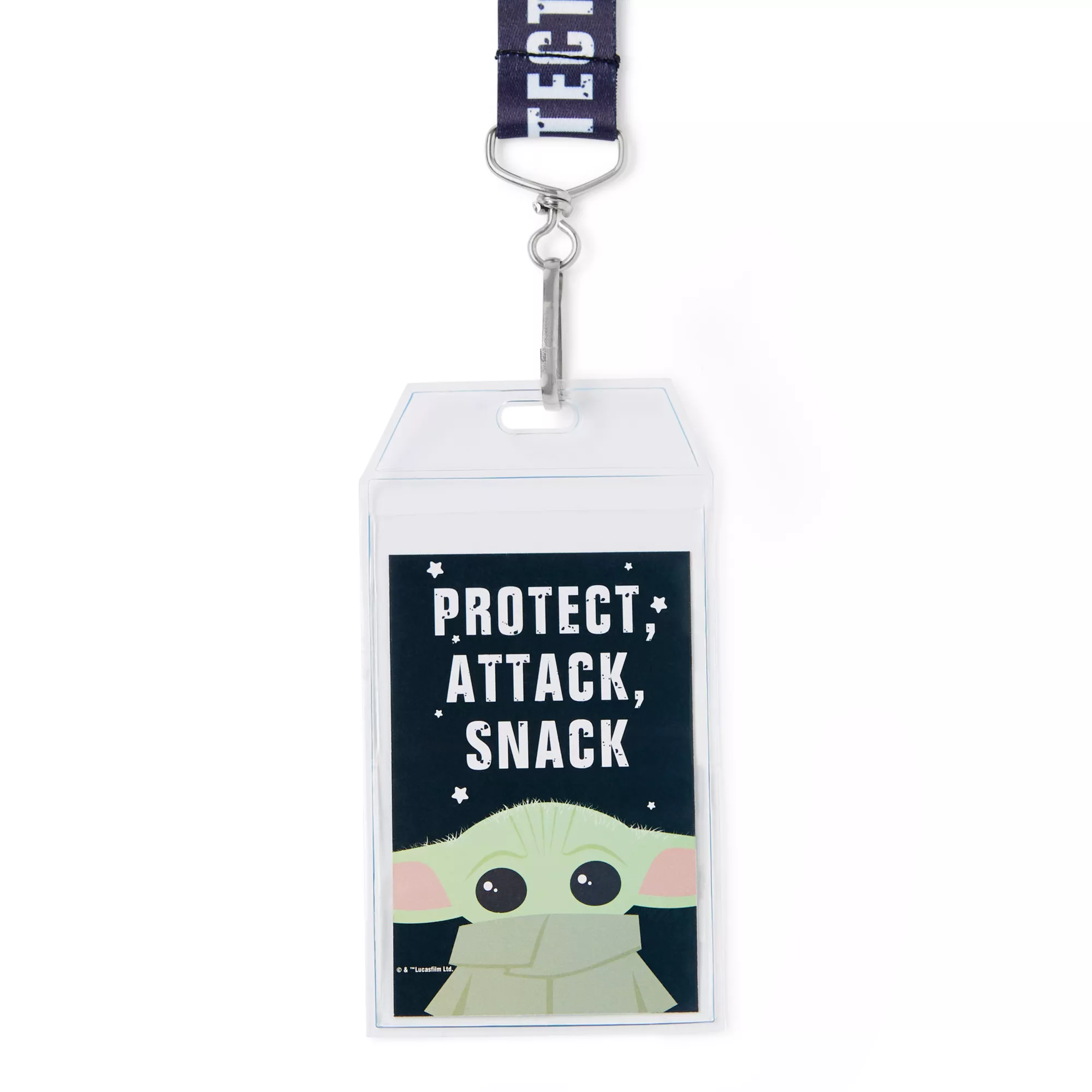 Protect Attack Snack The Child Grogu Lanyard - The Mandalorian at Spencer's