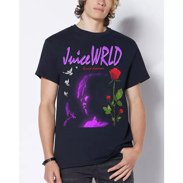 Lucid Rose Juice WRLD T Shirt 999 Club Spencer s