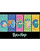 Rick and Morty Character Faces Poster