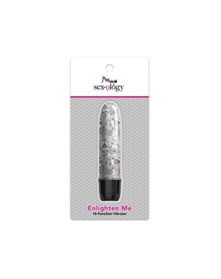 Enlighten Me 10-Function Hamsa Hand Print Waterproof Vibrator 5 Inch - Sexology